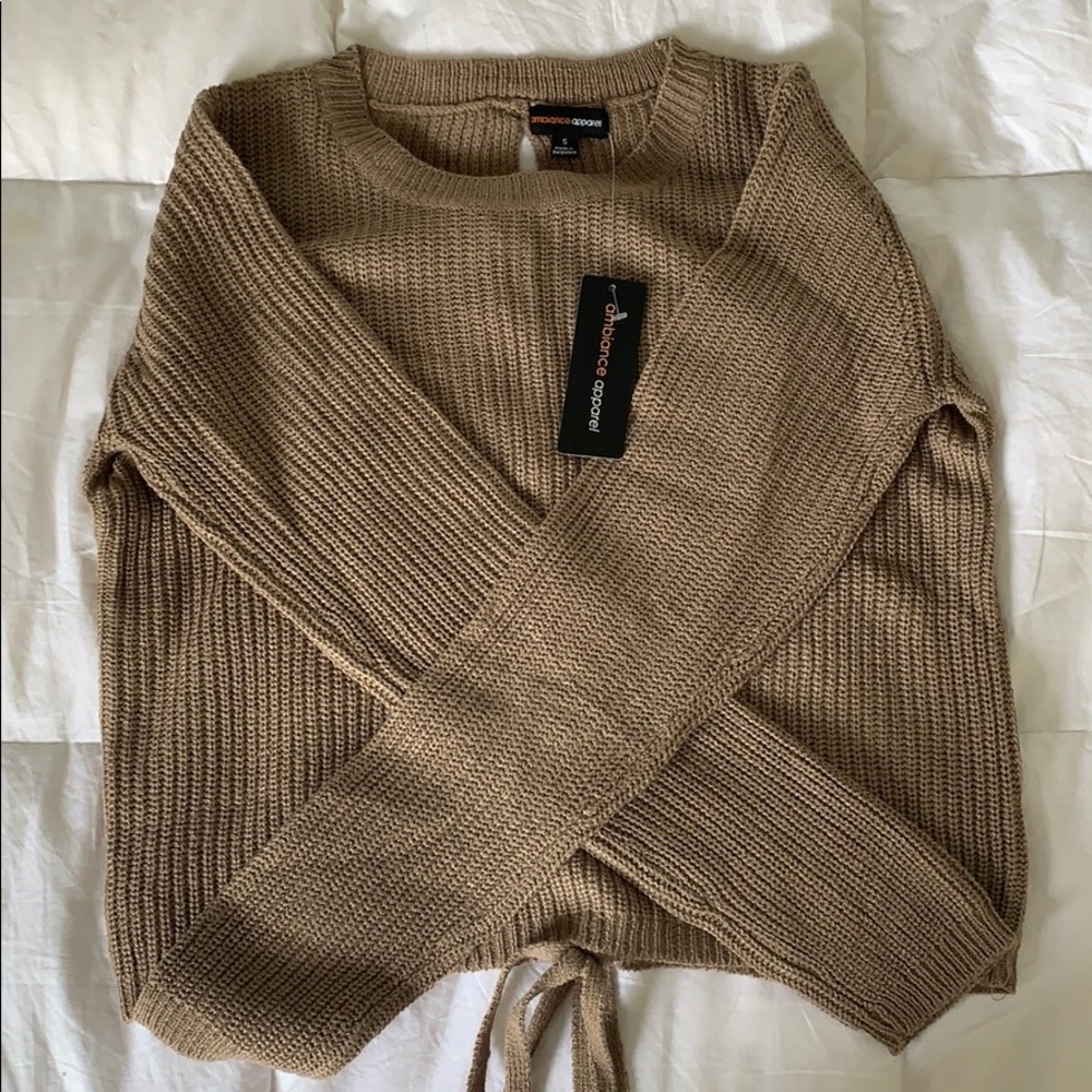 Fashion Nova - Knit Lace-up Sweater